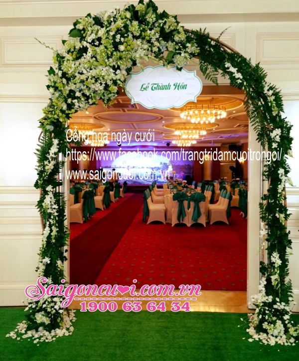 Cổng hoa ngày cưới tại TPHCM liên hệ 0981.84.0367 - 0364.33.88.98 