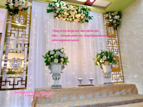 Trang trí nhà ngày cưới tại Tân Phú