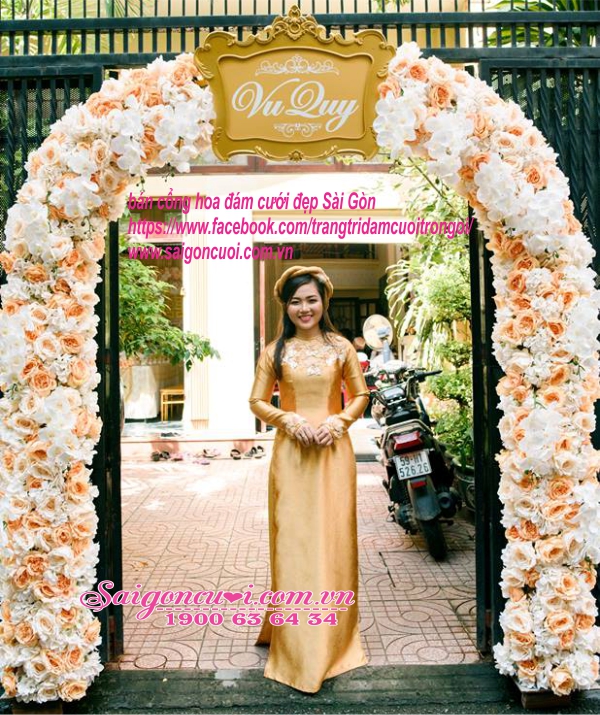 Bán cổng hoa cưới đẹp Sài Gòn