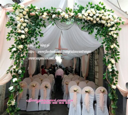 Cổng hoa khung rạp cưới
