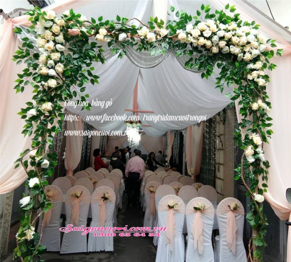 Cổng hoa khung rạp cưới 