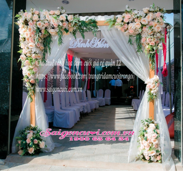 Xưởng sản xuất cổng hoa đám cưới