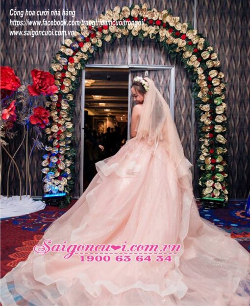 Cổng hoa nha hàng tiệc cưới giá rẻ liên hệ 0969 224 441
