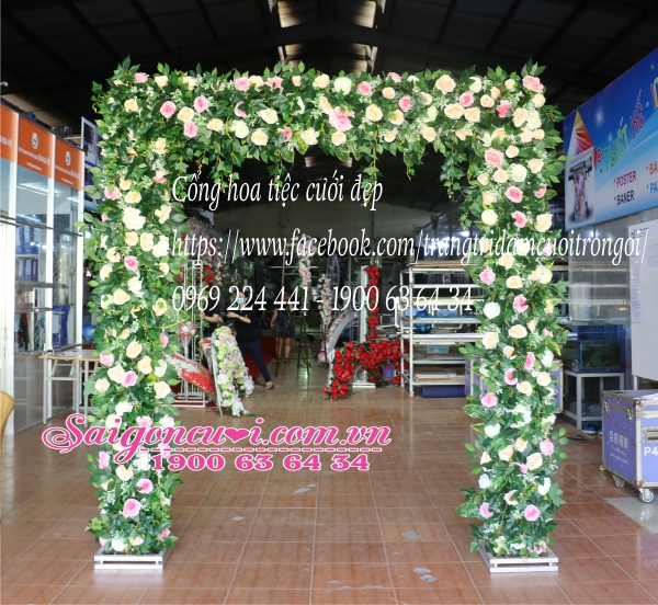 Giá cổng hoa cưới tai tphcm