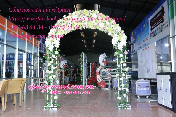 Dịch vụ cho thuê cổng hoa cưới giá rẻ
