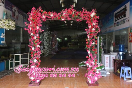 Cổng cưới hoa giấy độc đáo