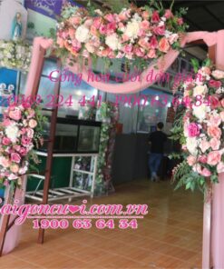 Cổng hoa cưới đơn giản, bán cổng hoa cưới tại tphcm
