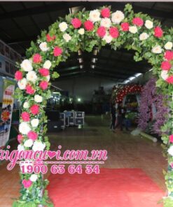 Cổng hoa khung rạp cưới, cho thuê cổng hoa cưới giả