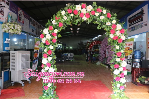 Cổng hoa khung rạp cưới, cho thuê cổng hoa cưới giả