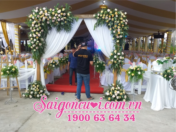 Cho thuê cổng hoa cưới đẹp tại tphcm