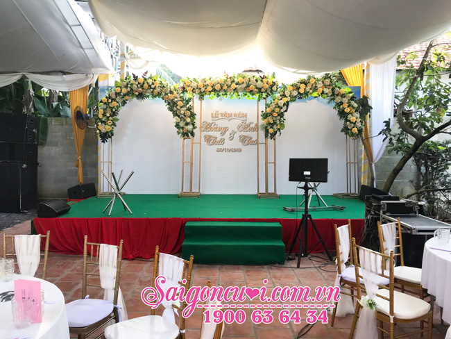 Dịch vụ trang trí sân khấu đám cưới tại sg