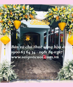Cho thuê cổng hoa màu vàng giá rẻ tại Tân Phú