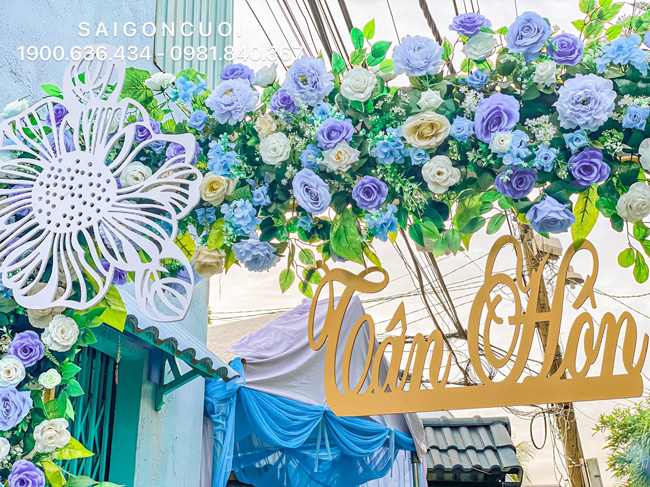 Cho thuê cổng hoa cưới giá rẻ tại Bình Chánh